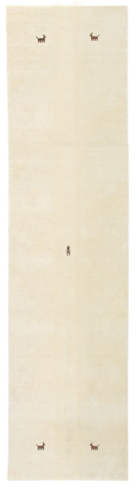 Biegacz Dywan Gabbeh - Miękki - 200 x 80 cm - beżowy