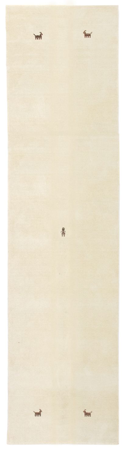 Biegacz Dywan Gabbeh - Miękki - 200 x 80 cm - beżowy