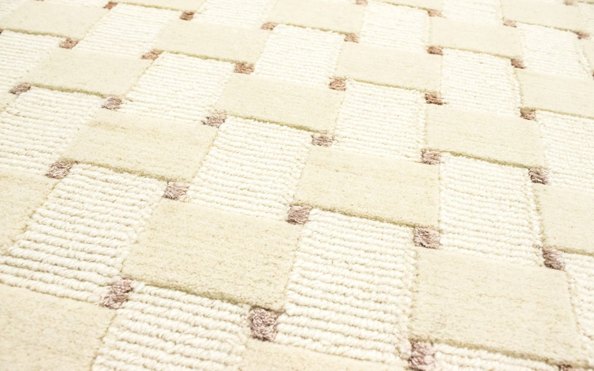 Biegacz Dywan z Nepalu - 200 x 70 cm - beżowy