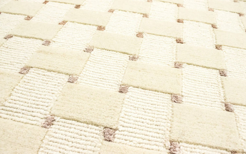 Biegacz Dywan z Nepalu - 200 x 70 cm - beżowy
