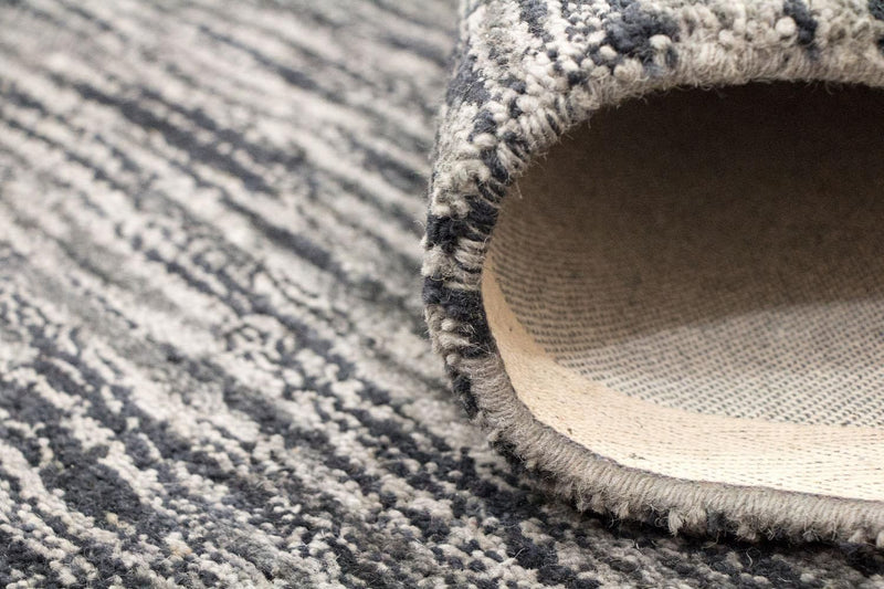 Dywan wełniany - 240 x 155 cm - czarny