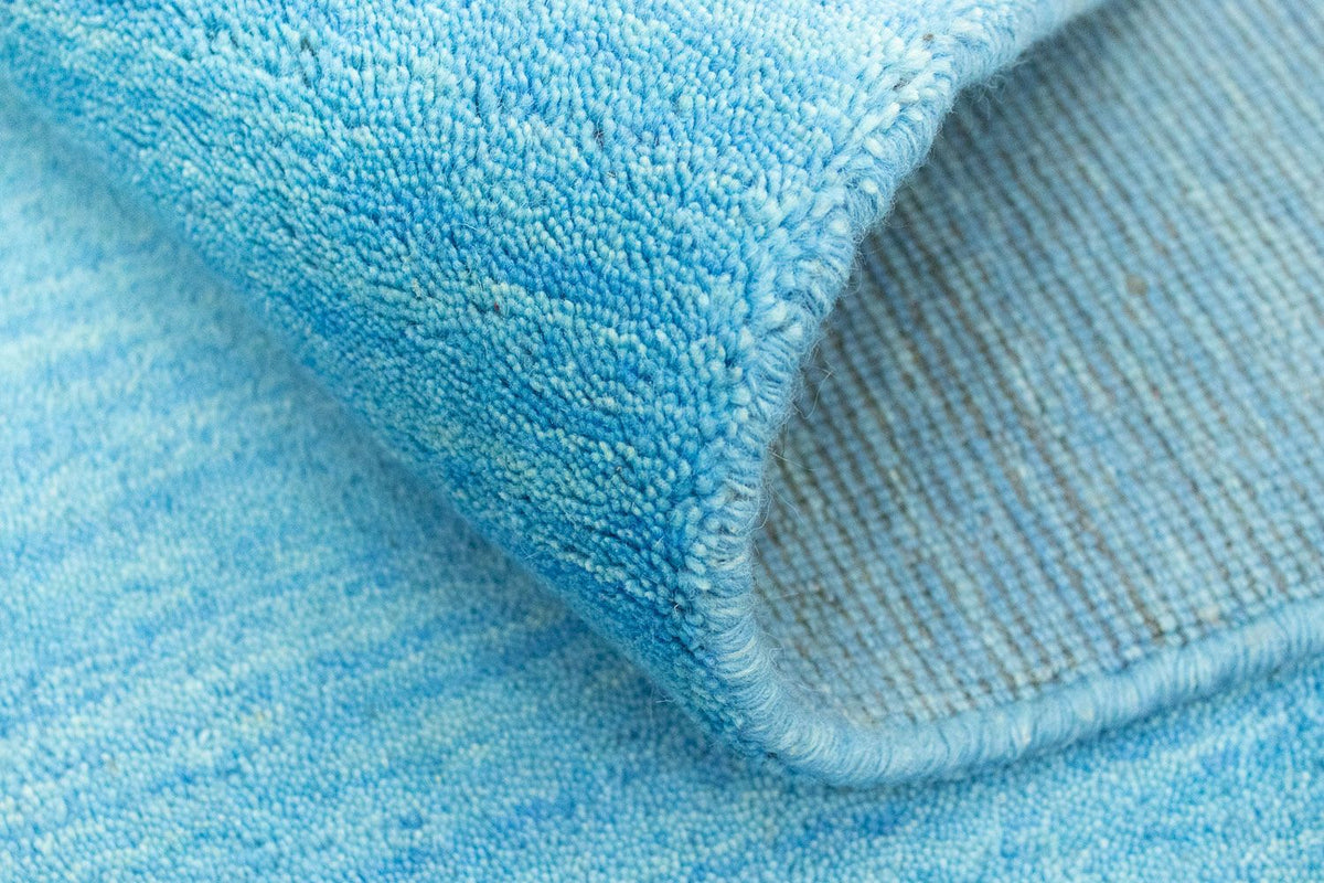 Biegacz Dywan Gabbeh - Indus - 200 x 80 cm - jasnoniebieski