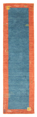 Biegacz Dywan Gabbeh - Indus - 200 x 80 cm - niebieski