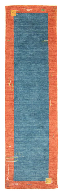 Biegacz Dywan Gabbeh - Indus - 200 x 80 cm - niebieski