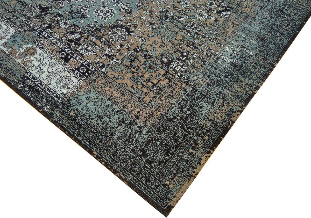 Biegacz Dywan Vintage - 300 x 80 cm - niebieski
