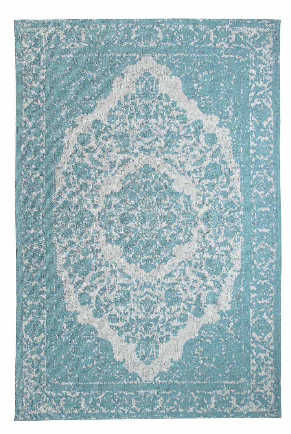 Biegacz Dywan Vintage - 300 x 80 cm - niebieski