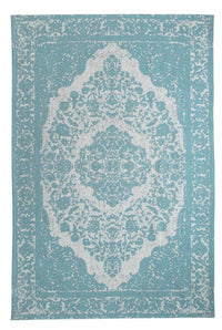 Biegacz Dywan Vintage - 300 x 80 cm - niebieski