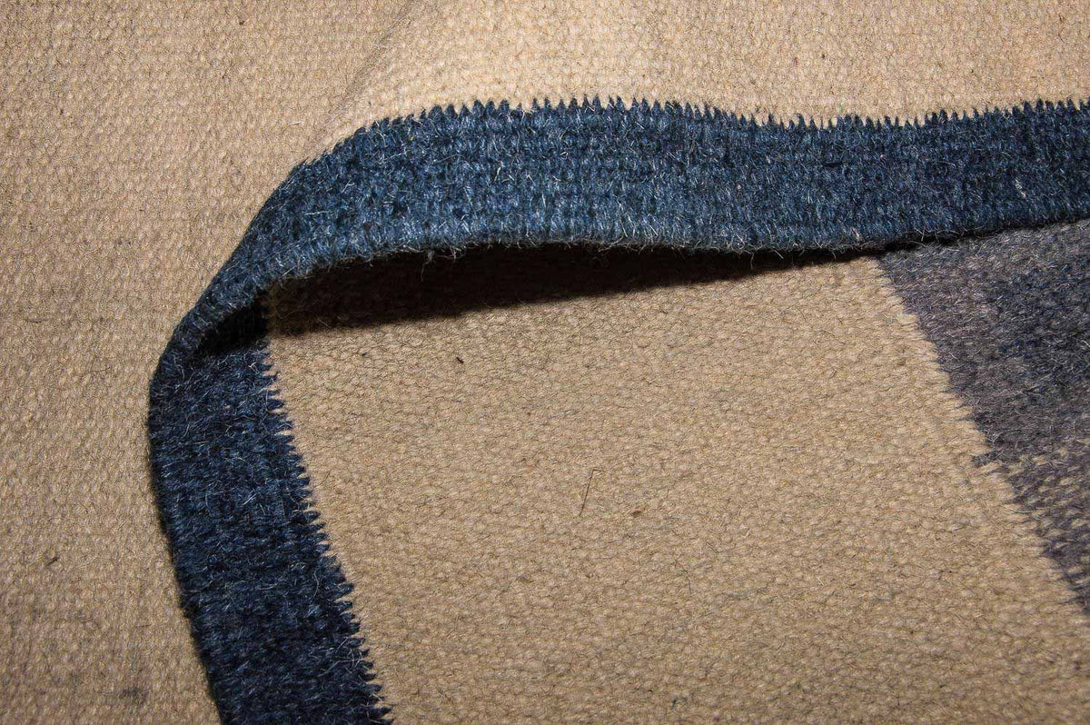 Biegacz Dywan Kelim - modny - 250 x 80 cm - niebieski