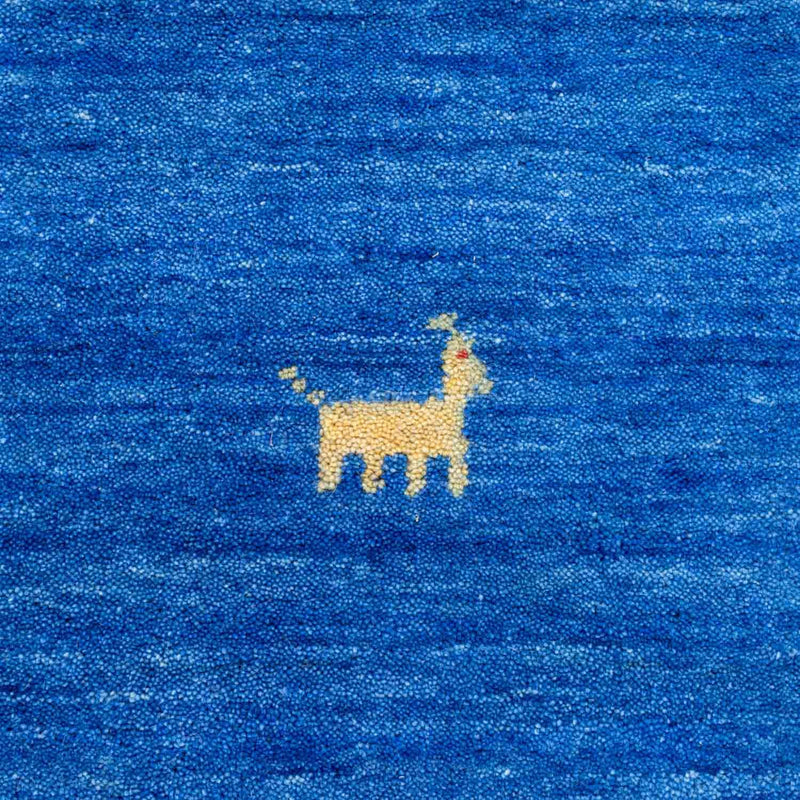 Dywan Gabbeh - Miękki okrągły  - 250 x 250 cm - niebieski