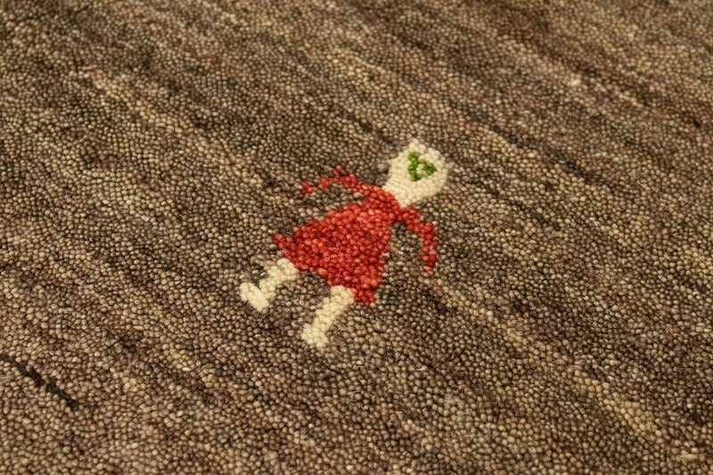 Dywan Gabbeh - Indus - 250 x 200 cm - brązowy