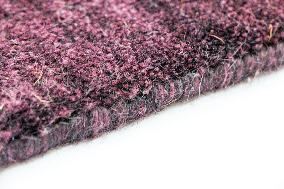 Dywan wełniany - 169 x 123 cm - fioletowy