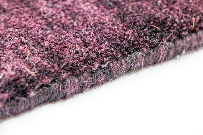 Dywan wełniany - 169 x 123 cm - fioletowy