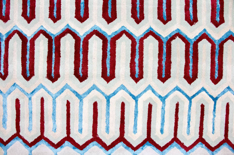 Designerski dywan - 241 x 156 cm - beżowy