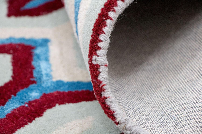 Designerski dywan - 241 x 156 cm - beżowy