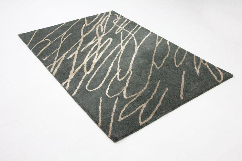 Designerski dywan - 180 x 121 cm - niebieski