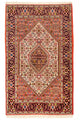 Dywan perski - Bijar - 140 x 88 cm - czerwony
