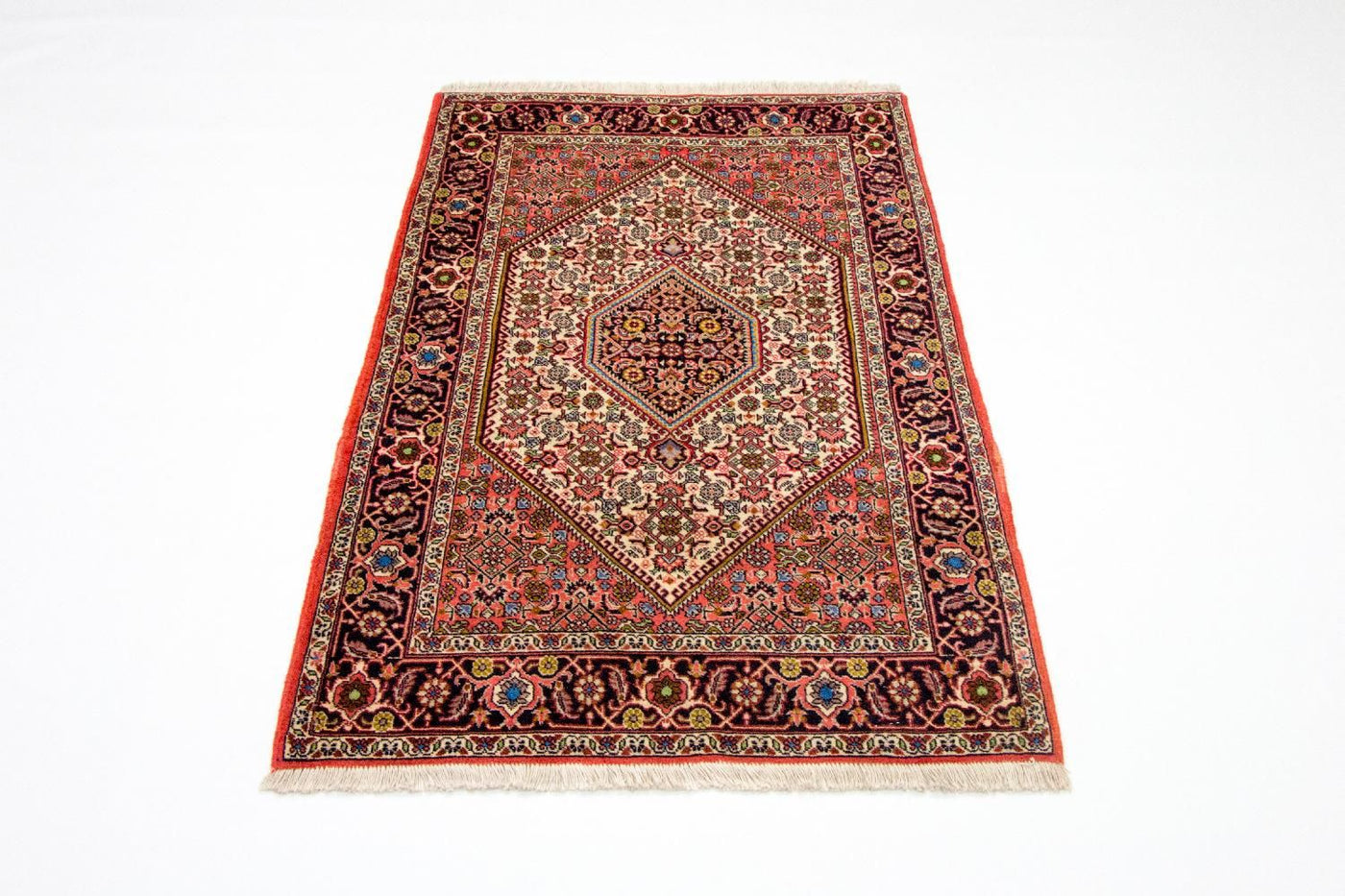 Dywan perski - Bijar - 140 x 88 cm - czerwony