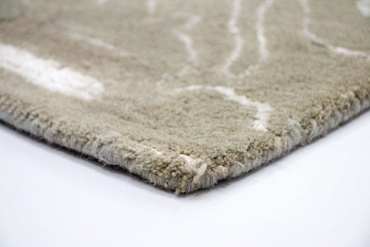 Designerski dywan - 242 x 153 cm - brązowy