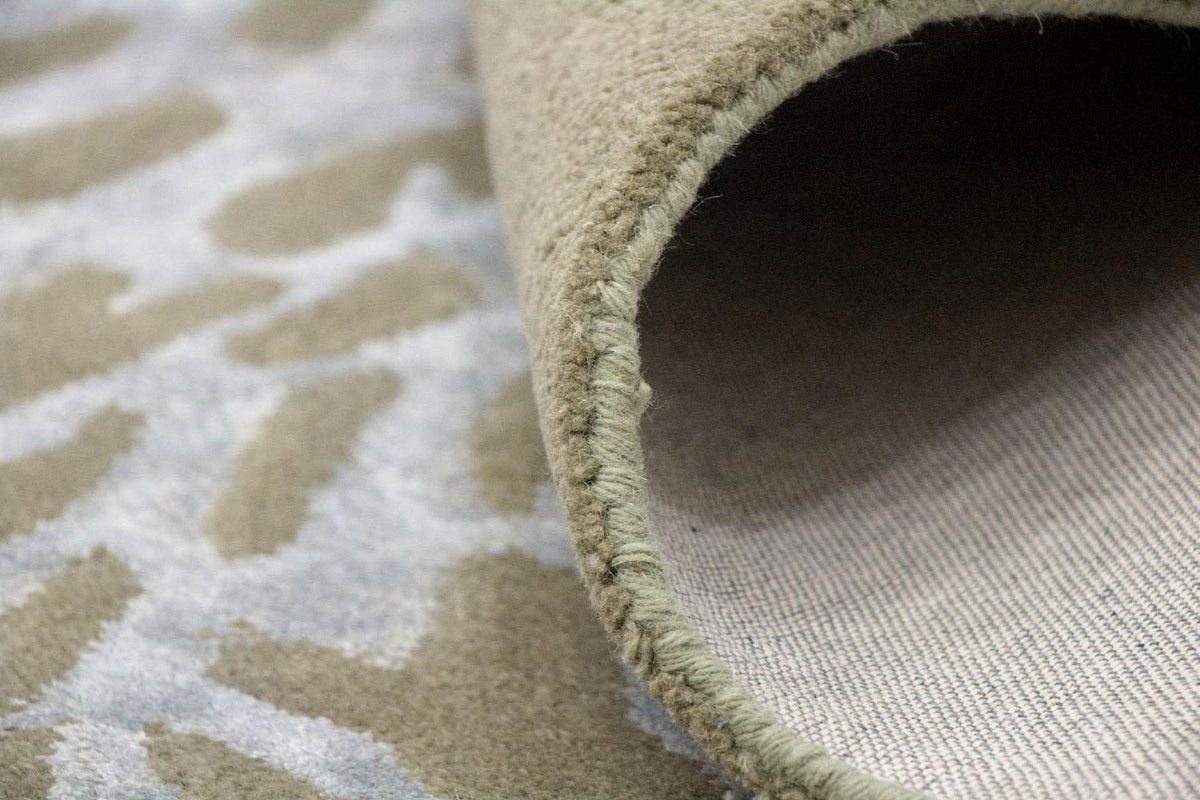 Designerski dywan - 246 x 154 cm - beżowy