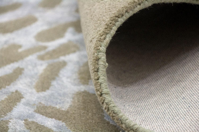 Designerski dywan - 246 x 154 cm - beżowy