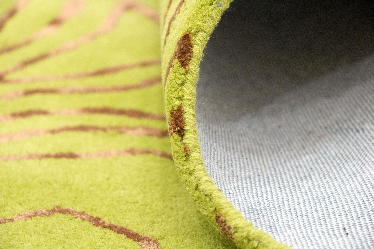 Designerski dywan - 241 x 152 cm - jasnozielony