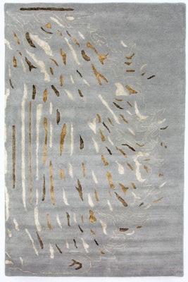 Designerski dywan - 242 x 153 cm - szary