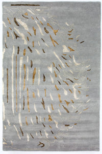 Designerski dywan - 242 x 153 cm - szary