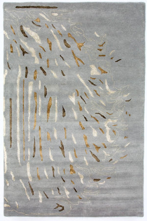 Designerski dywan - 242 x 153 cm - szary