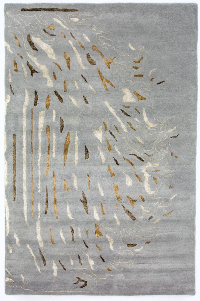 Designerski dywan - 242 x 153 cm - szary