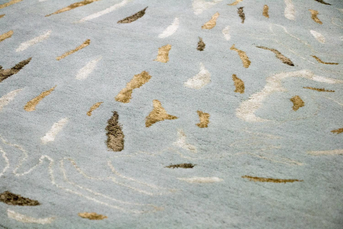 Designerski dywan - 242 x 153 cm - szary