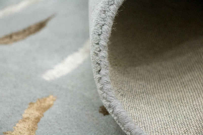 Designerski dywan - 242 x 153 cm - szary