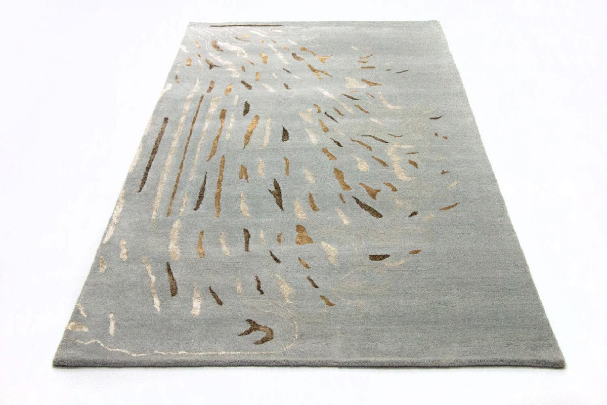Designerski dywan - 242 x 153 cm - szary