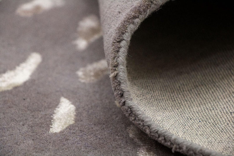 Designerski dywan - 242 x 153 cm - brązowy