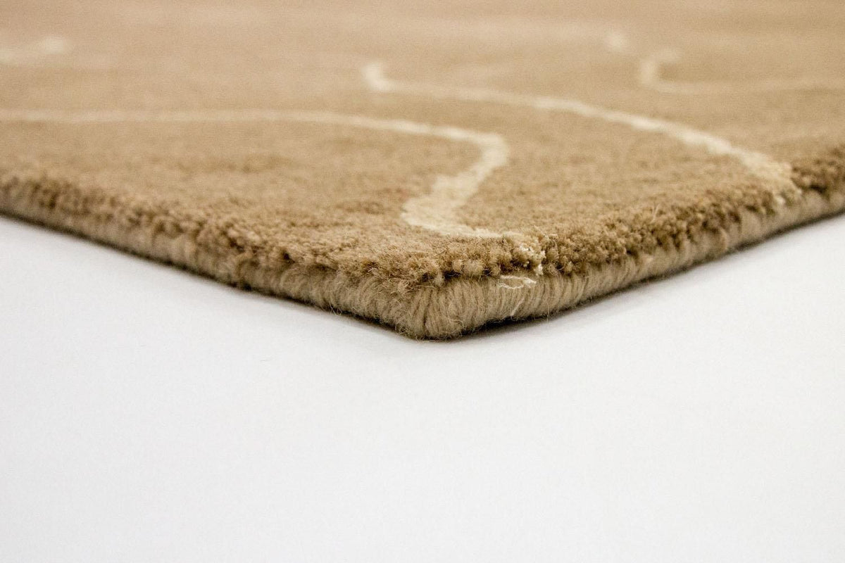 Designerski dywan - 240 x 151 cm - brązowy