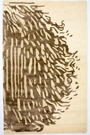 Designerski dywan - 242 x 152 cm - beżowy