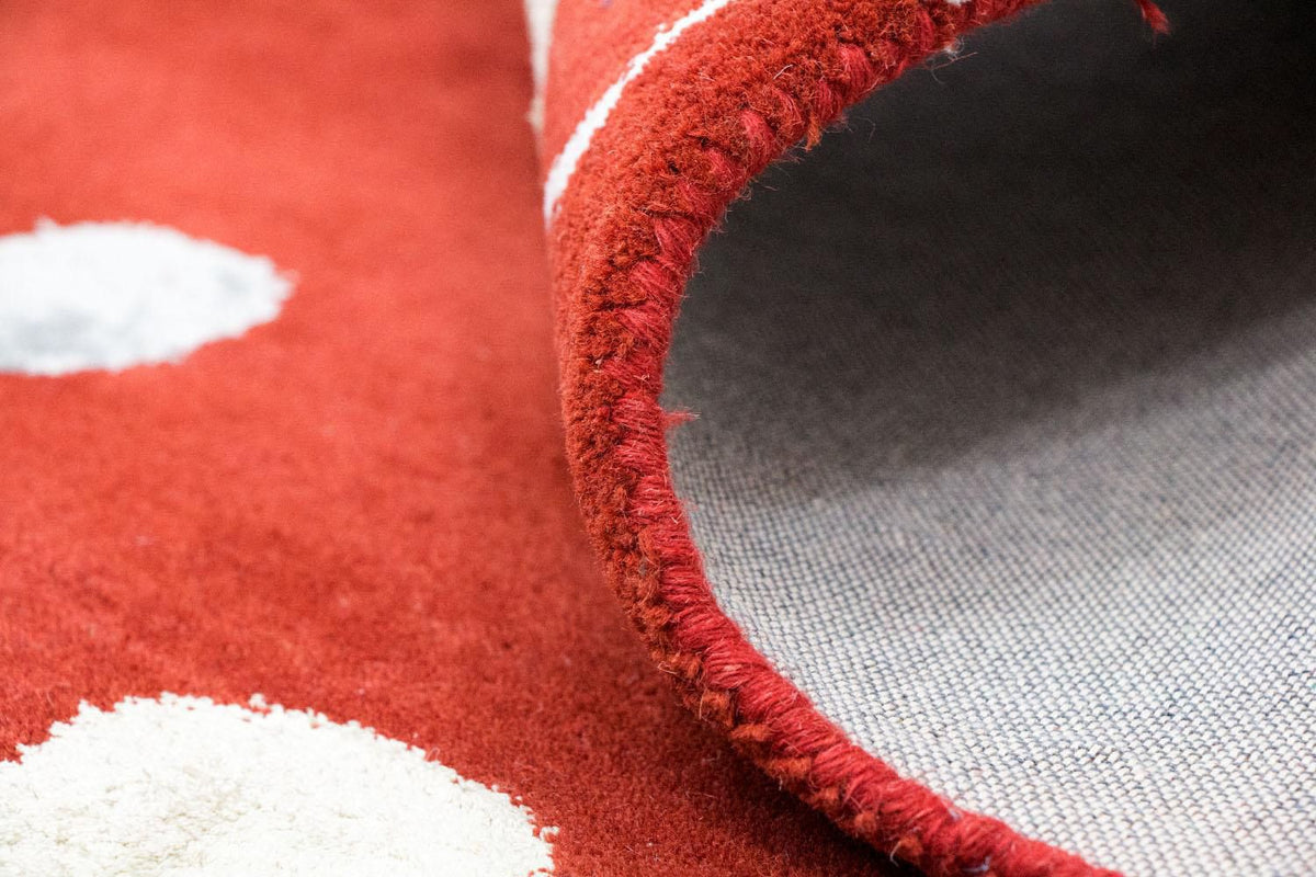 Designerski dywan - 240 x 155 cm - czerwony