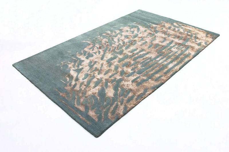 Designerski dywan - 242 x 153 cm - niebieski