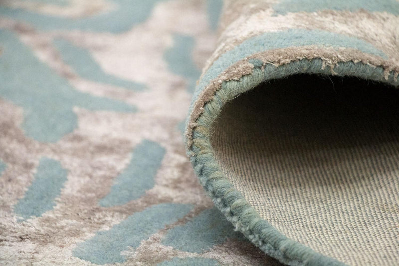 Designerski dywan - 242 x 153 cm - niebieski