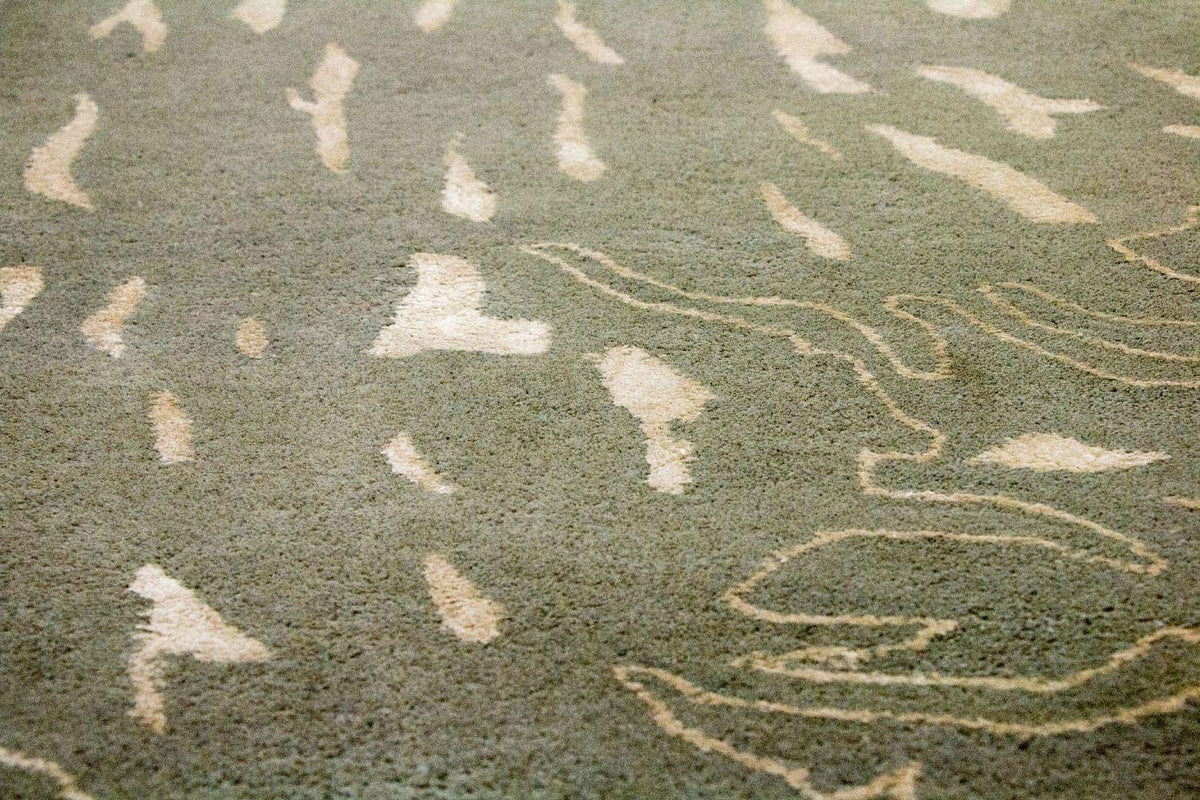 Designerski dywan - 242 x 152 cm - szary