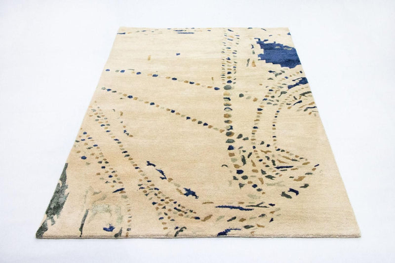 Designerski dywan - 240 x 152 cm - beżowy