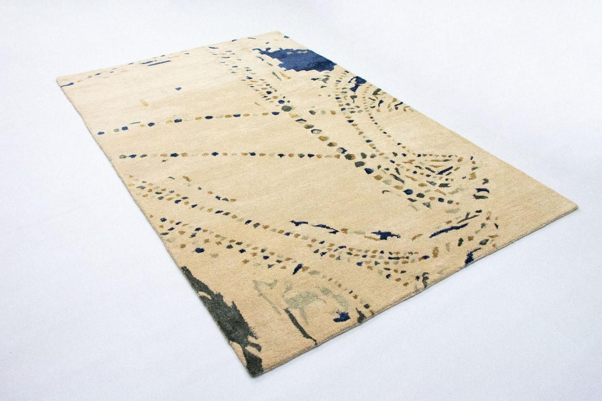 Designerski dywan - 240 x 152 cm - beżowy