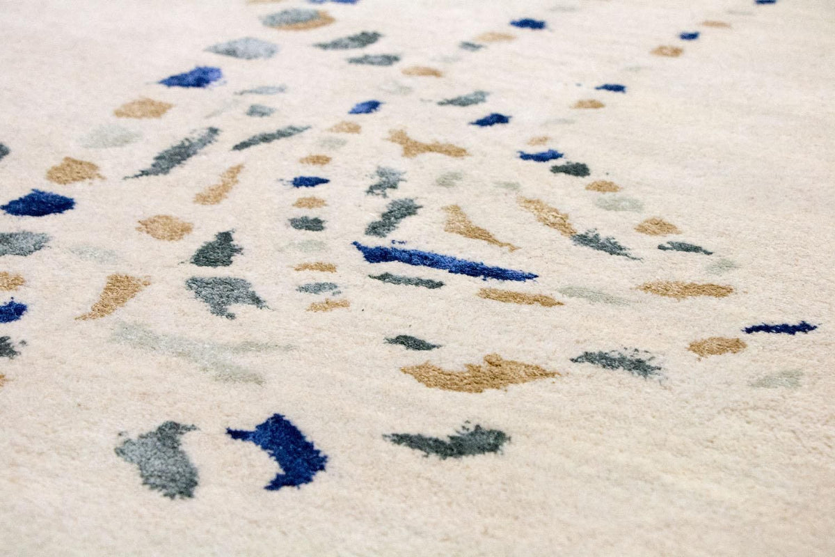 Designerski dywan - 240 x 152 cm - beżowy