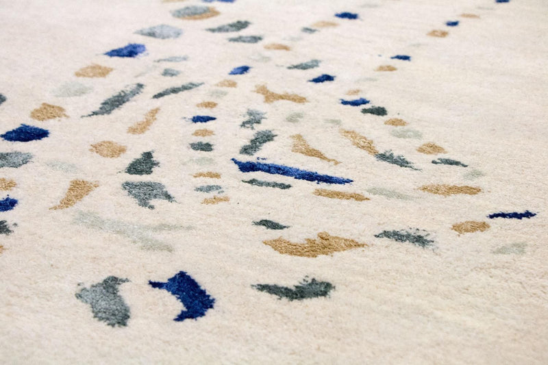 Designerski dywan - 240 x 152 cm - beżowy