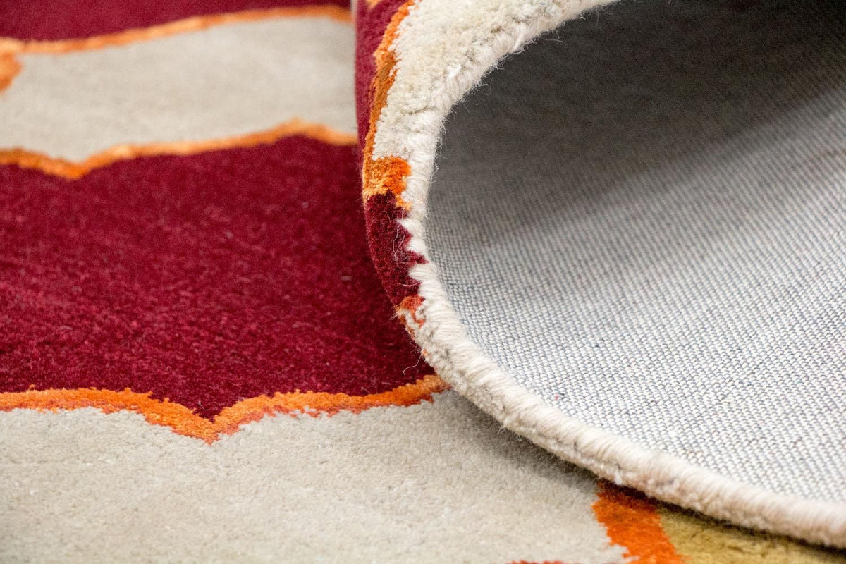 Dywan wełniany - 243 x 152 cm - beżowy