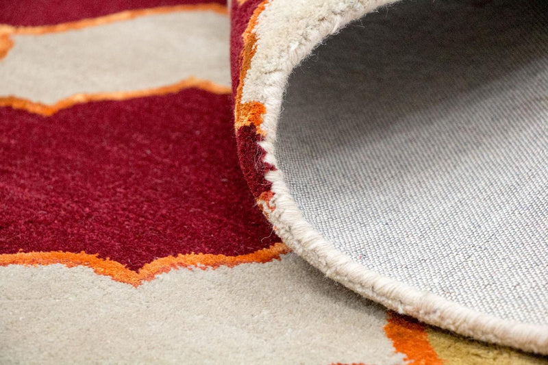 Dywan wełniany - 243 x 152 cm - beżowy