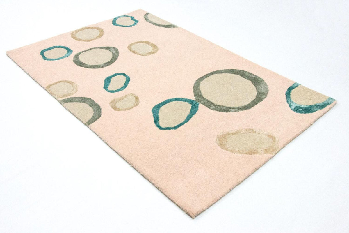 Designerski dywan - 181 x 121 cm - beżowy
