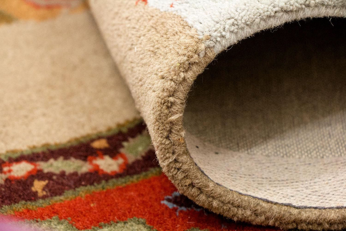 Dywan wełniany - 189 x 136 cm - wielokolorowy