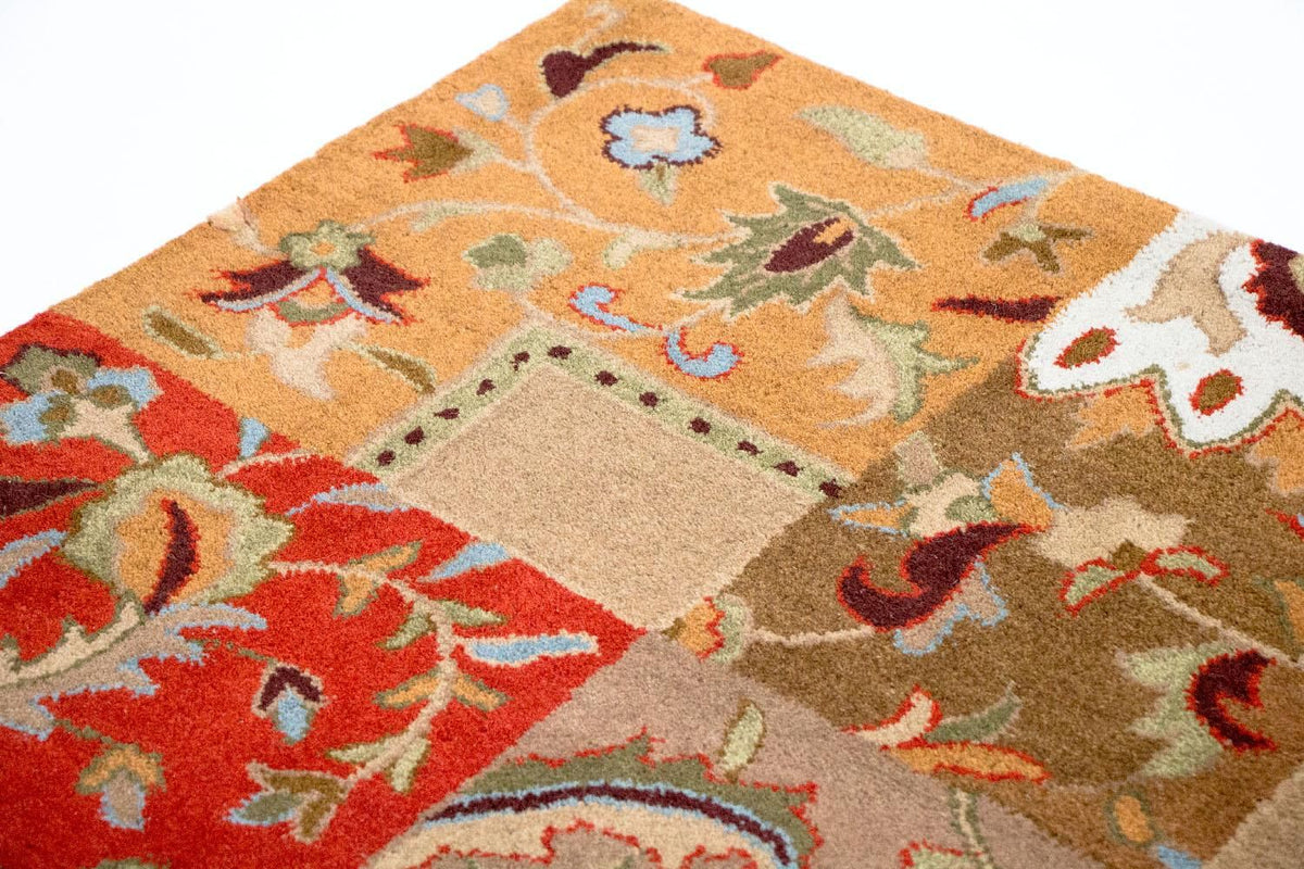 Dywan wełniany - 189 x 136 cm - wielokolorowy