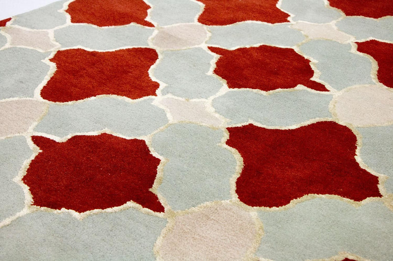 Dywan wełniany - 244 x 152 cm - beżowy