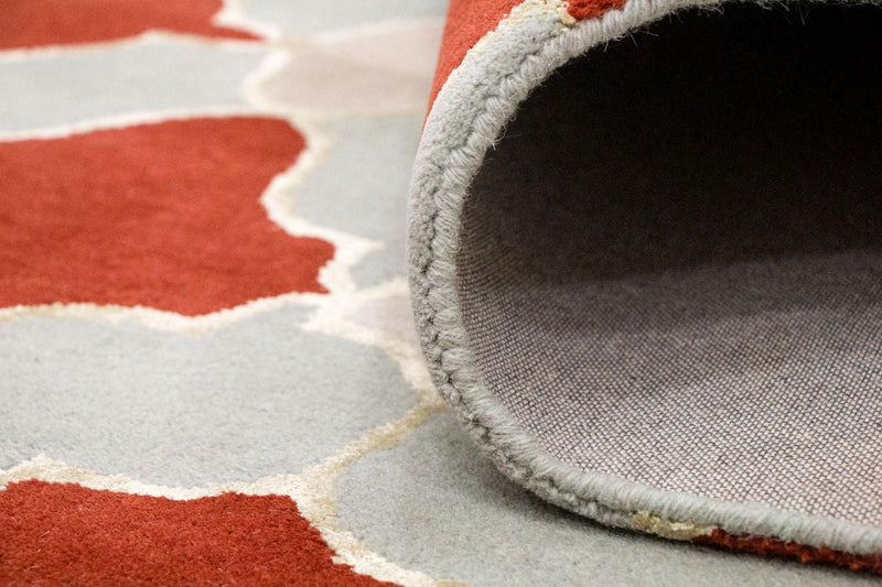 Dywan wełniany - 244 x 152 cm - beżowy